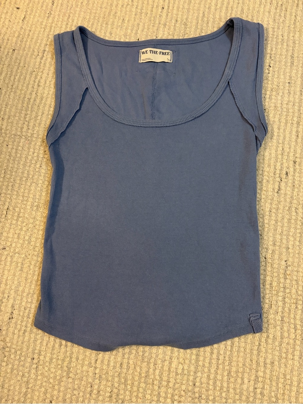 Free People Hummingbird tank in Cloud Blue